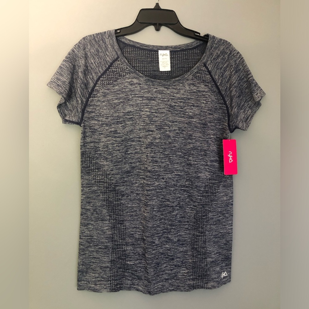 Ryka Women’s Size XXL 2XL Short sleeve Blue T Shirt New #